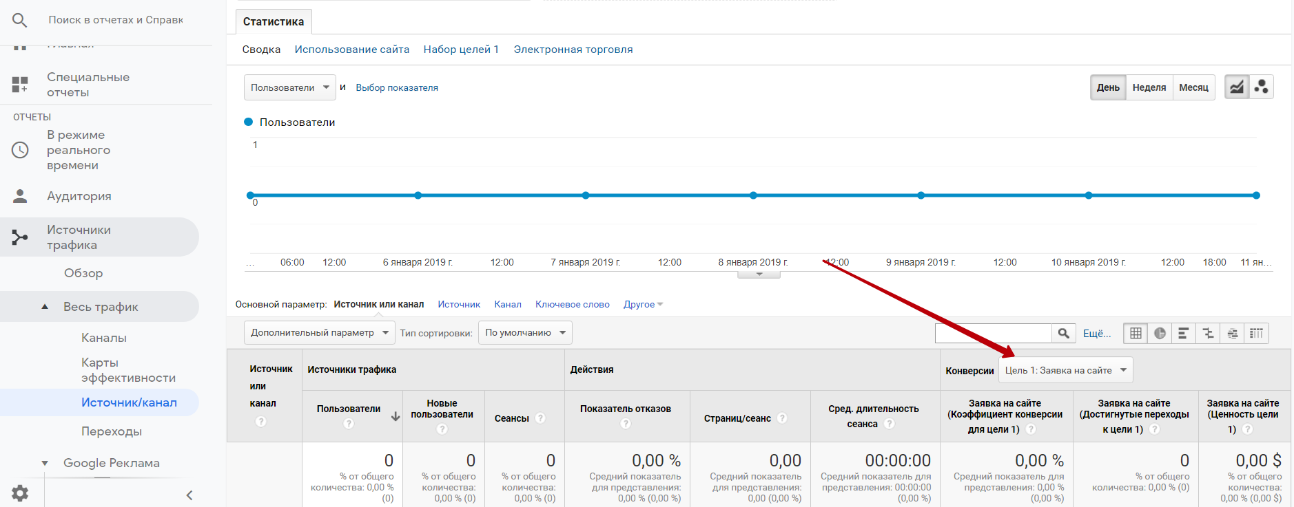 форма для сбора заявок